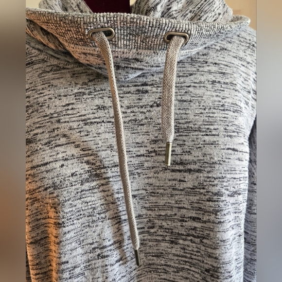 Athleta Small Heather Gray Cowl Neck Pullover - Picture 6 of 12